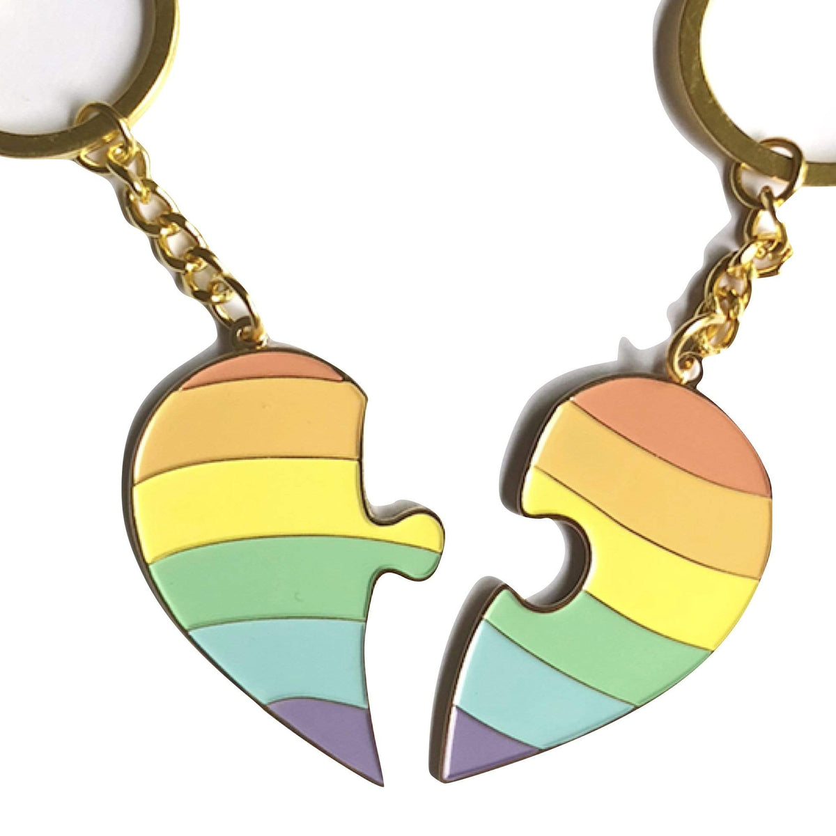 Rainbeau acrylic charm keychain by Pinbuds
