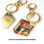 Fireflies Hard Candy Pin & Keychain enamel pin, gold plating
