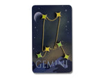 Gemini Star Sign enamel pin, designed in Sydney