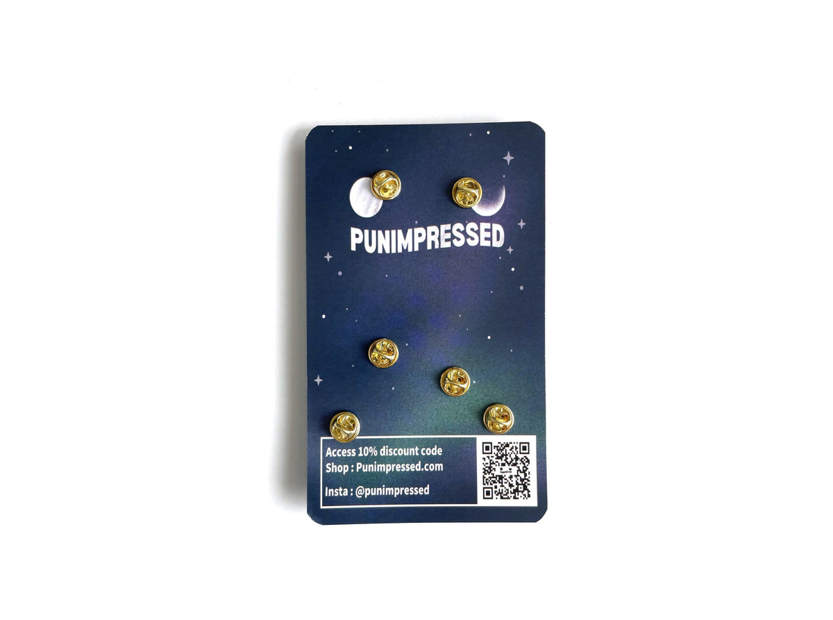 Gemini Star Sign enamel pin, designed in Sydney