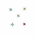 Pride Constellation Glow enamel pin by Pinbuds