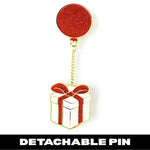 Floating Gift Box enamel pin by Pinbuds