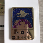 Floating lights Music Code enamel pin, gold plating