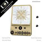 Floating lights Music Code enamel pin, Spotify code scannable