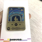 Floating lights Music Code enamel pin, Spotify code scannable