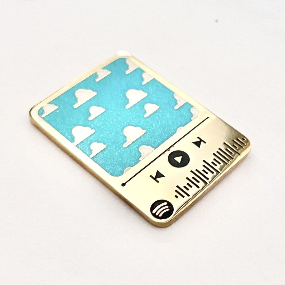 Friend Music Code enamel pin, gold plating
