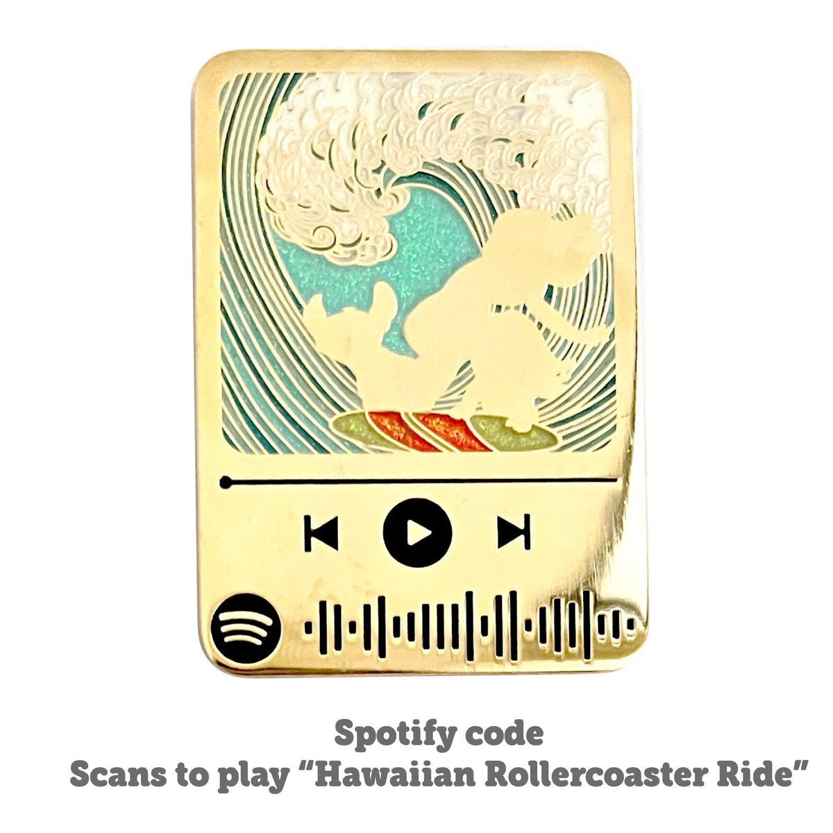 Hawaiian Music Code enamel pin by Pinbuds