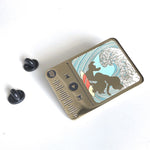 Hawaiian Music Code enamel pin, designed in Sydney
