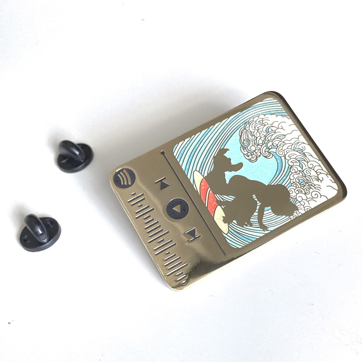 Hawaiian Music Code enamel pin, designed in Sydney