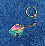 Horizons Island acrylic charm keychain, designed in Sydney