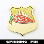 Hustle Sweetheart Spinner enamel pin by Pinbuds
