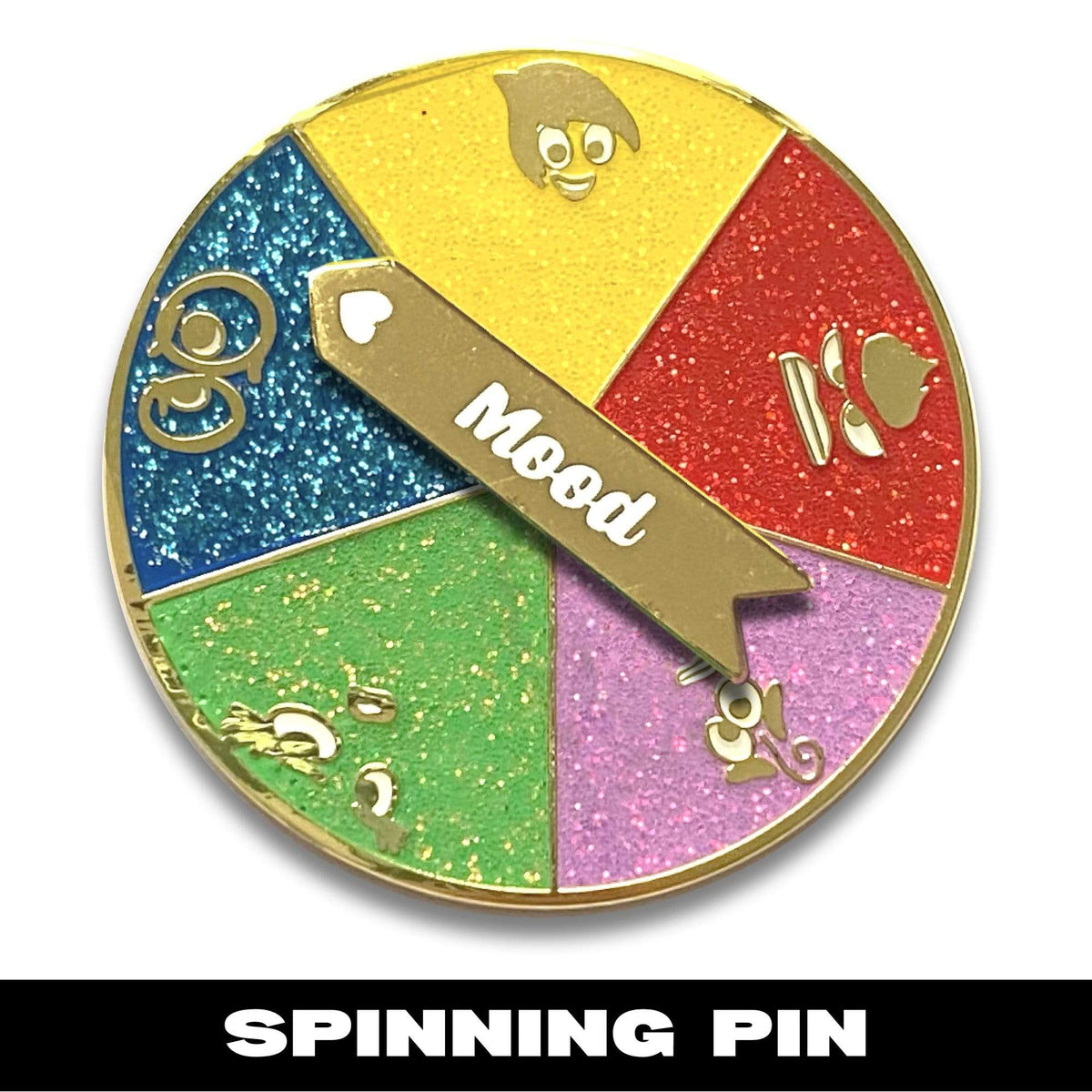 Mood Spins Spinner enamel pin by Pinbuds