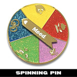 Mood Spins Spinner enamel pin by Pinbuds