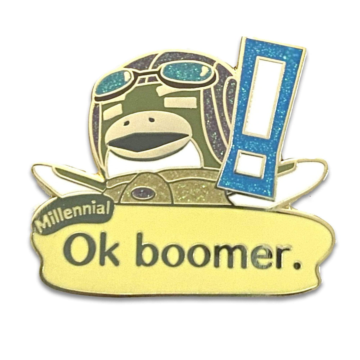 Ok Boomer enamel pin by Pinbuds