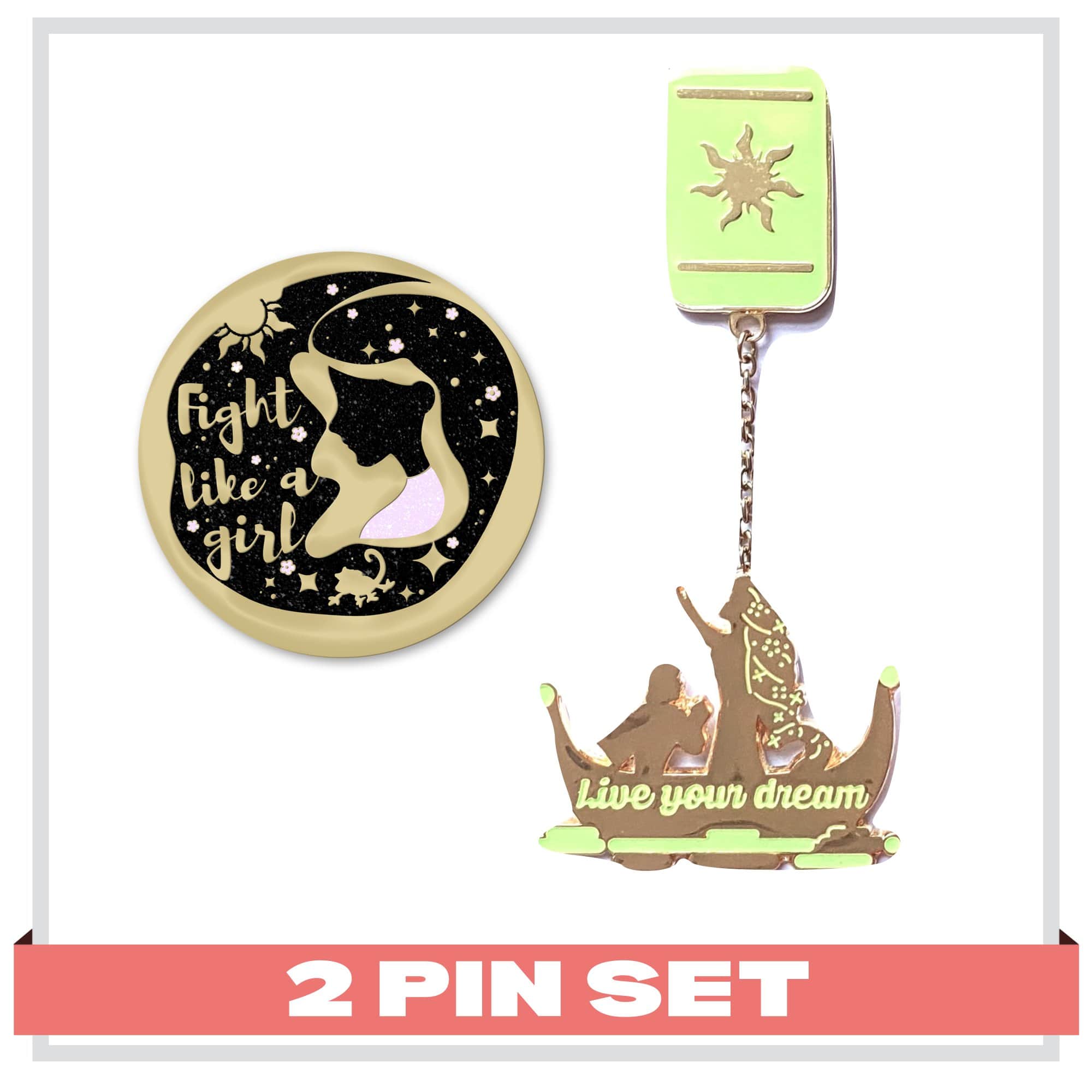 lemeownade Princess Rapunzel  (2 Pin Set)