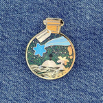 Sagittarius Wishing Animal enamel pin, hard enamel