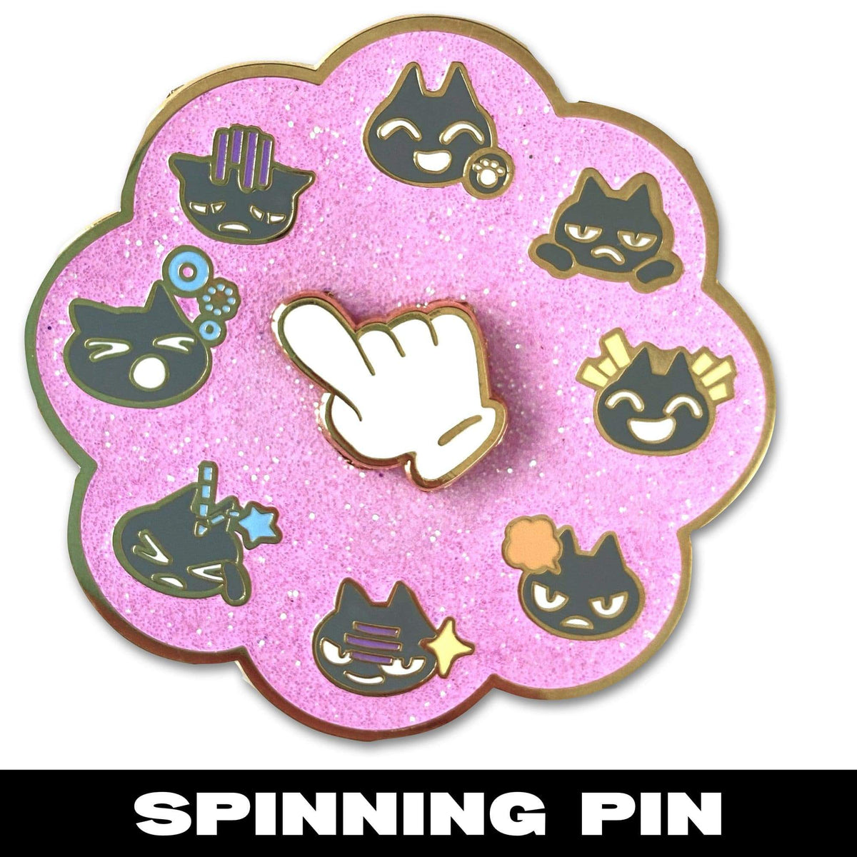 Spinner Pin : Animal Reaction enamel pin by Pinbuds