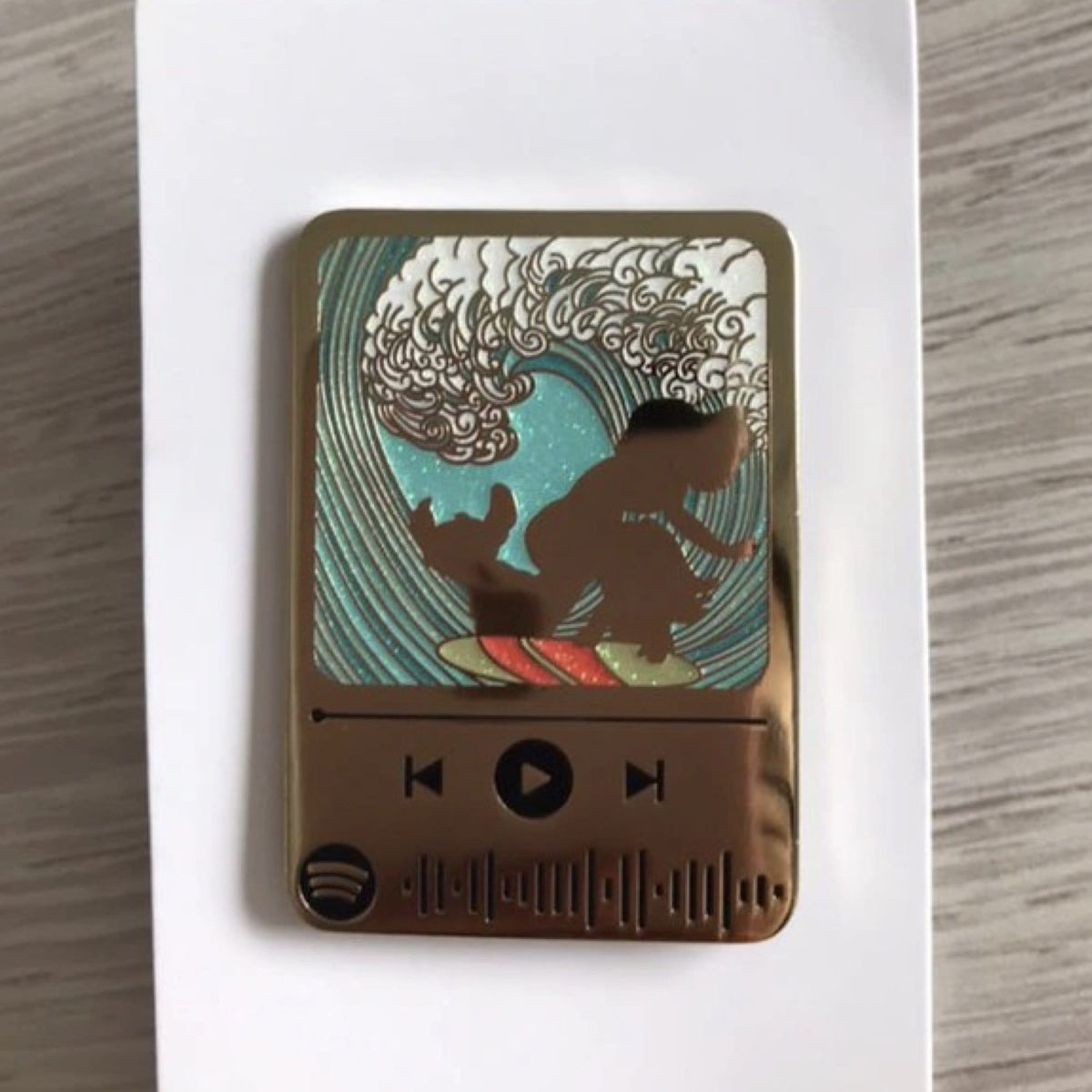 Unknown Music Code enamel pin, designed in Sydney