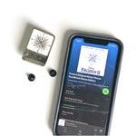 Unknown Music Code enamel pin, Spotify code scannable