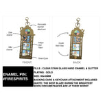 Lost Spirits Film Strip enamel pin, gold plating