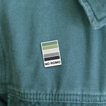 Aromantic Pride enamel pin, designed in Sydney