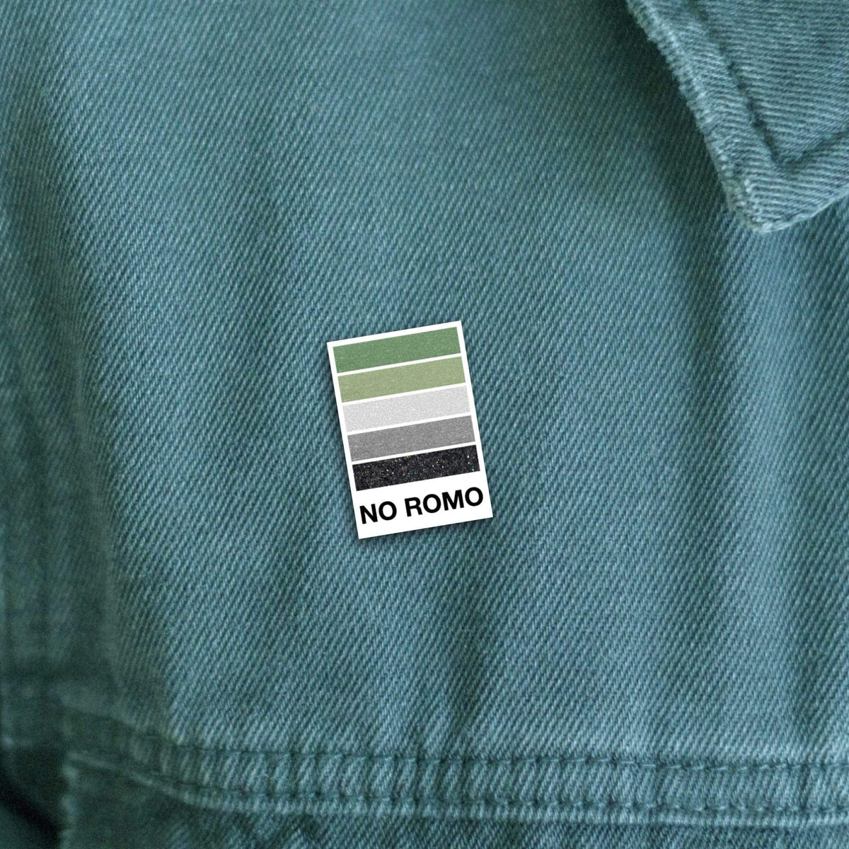 Aromantic Pride enamel pin, designed in Sydney