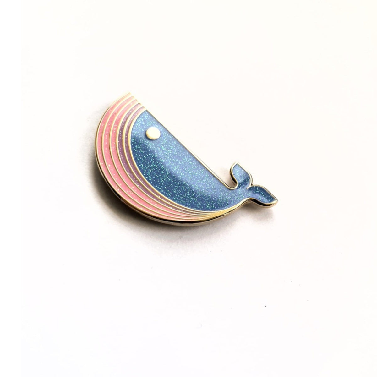 Bisexuwhale Pride enamel pin, designed in Sydney