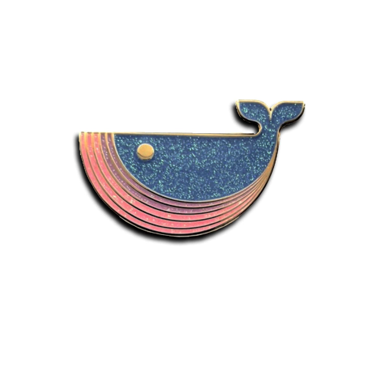 Bisexuwhale Pride enamel pin by Pinbuds