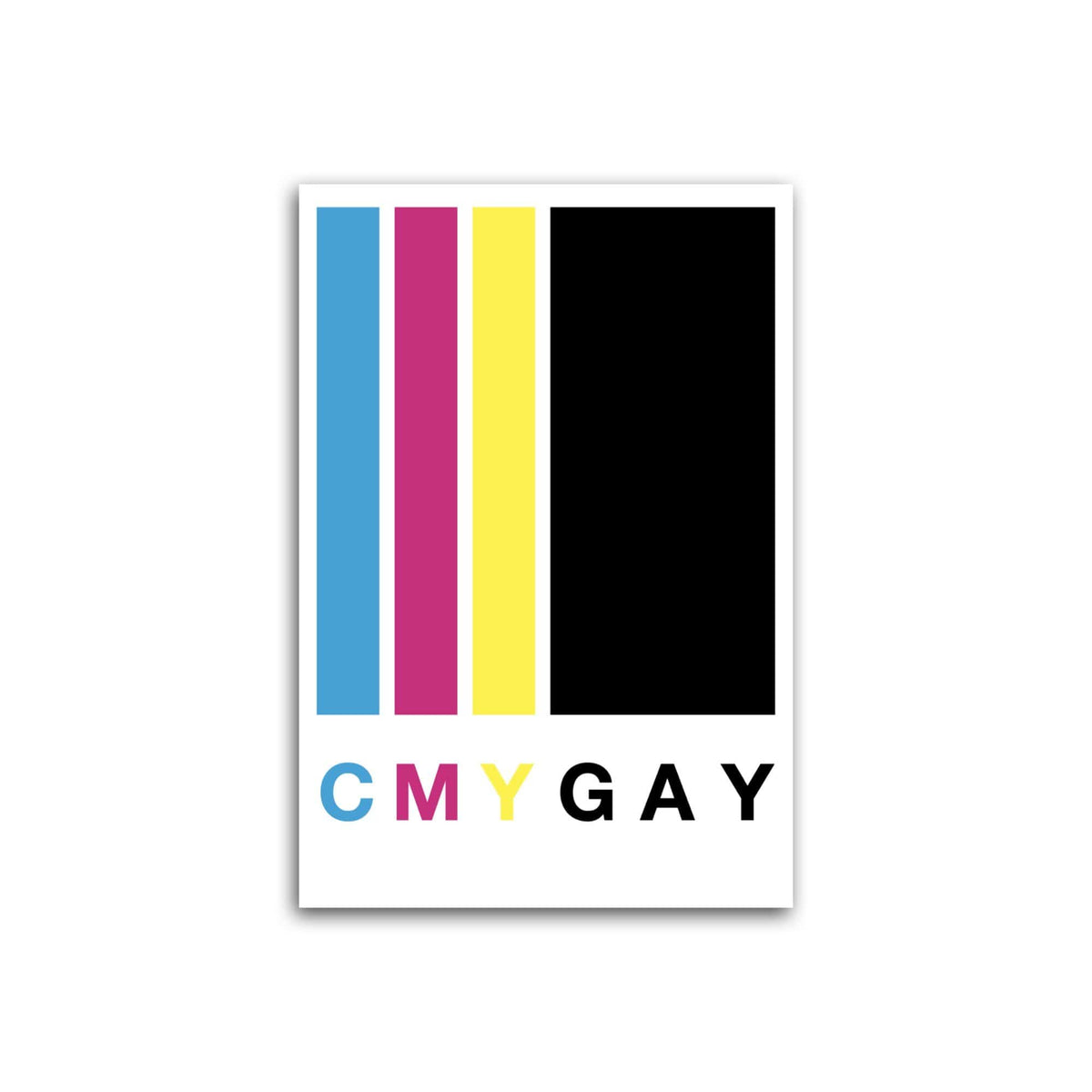 CMY Gay Pride enamel pin by Pinbuds