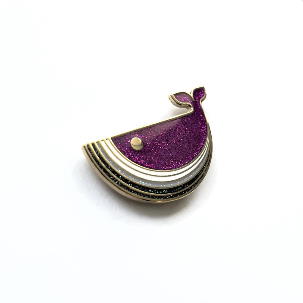 Demisexuwhale Pride enamel pin, hard enamel