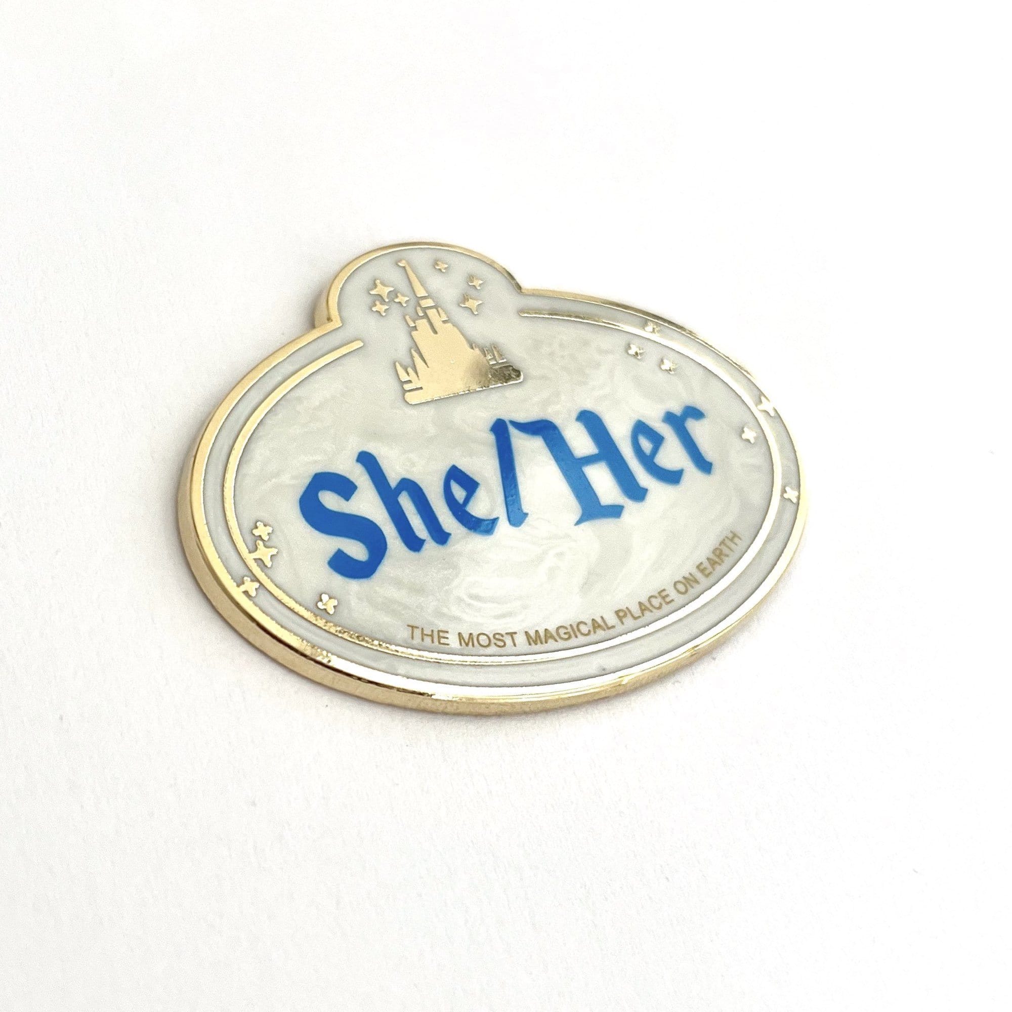 pinbuds Disneyland Tag Pronoun Pin "He/Him"