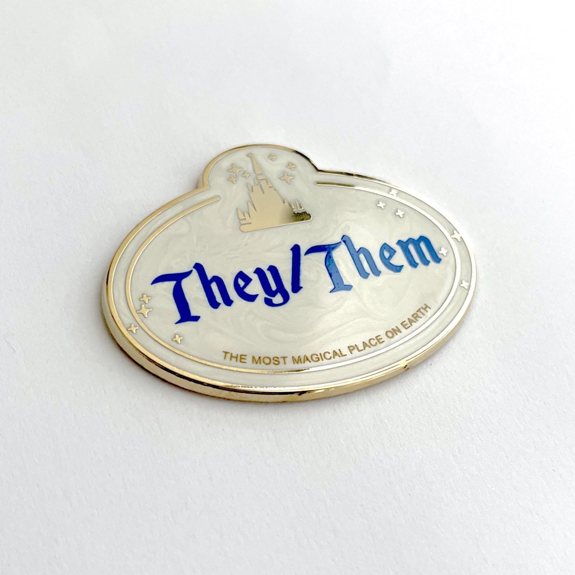 pinbuds Disneyland Tag Pronoun Pin "They/Them"