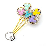 Iridescent Ears enamel pin, hard enamel
