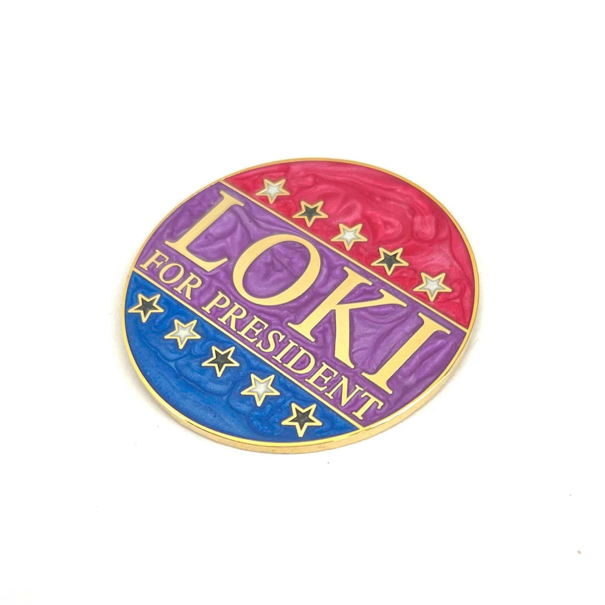 Floki enamel pin, hard enamel
