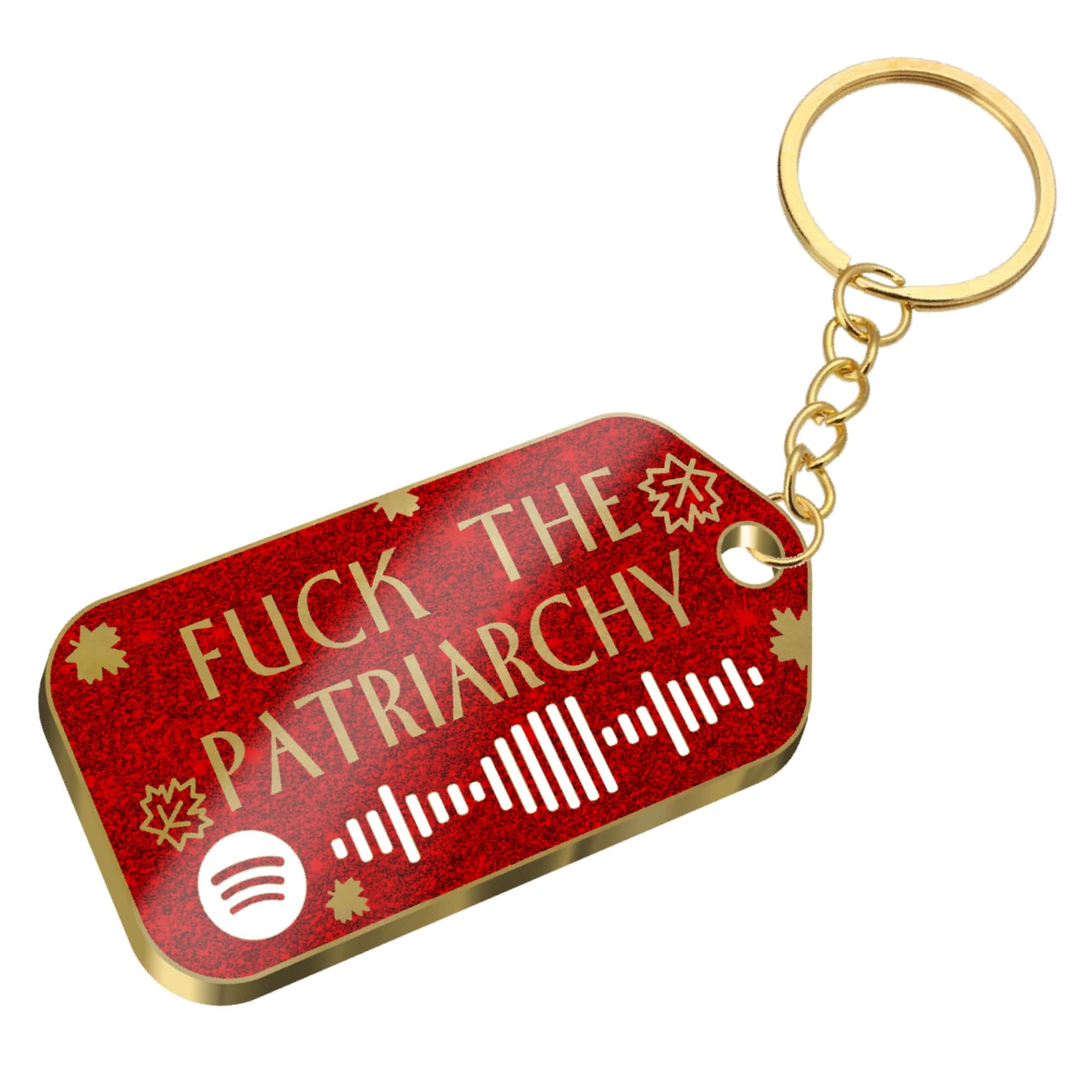 pinbuds Fuck the patriarchy 2 pin set & keychain