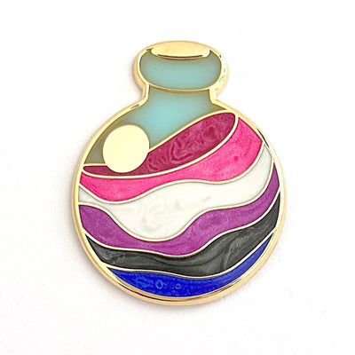 Genderfluid Potion Pin