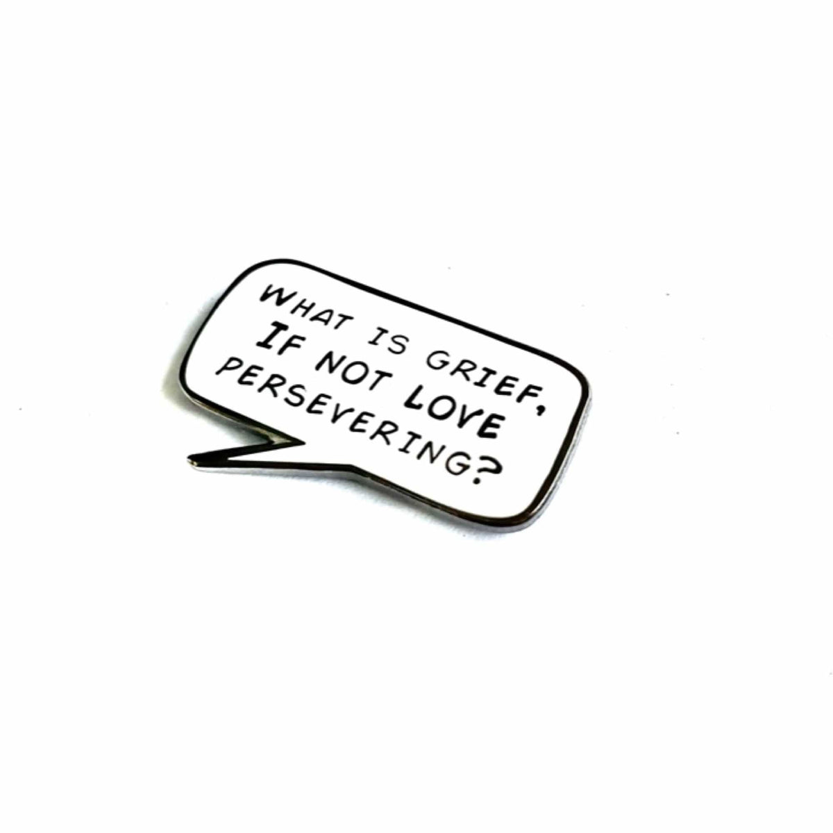 Grief enamel pin, black plating