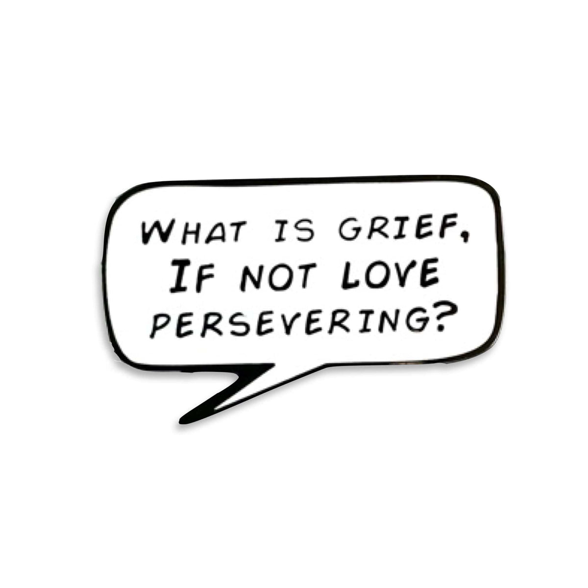 Grief enamel pin by Pinbuds