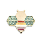 Lesbeean Pride enamel pin by Pinbuds