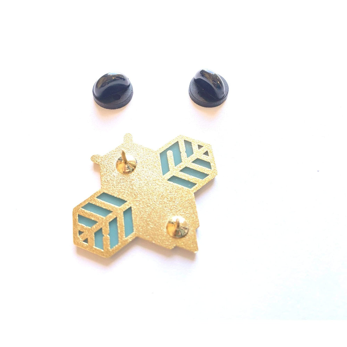 Lesbeean Pride enamel pin, hard enamel