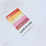 Lesbian Pride enamel pin, hard enamel