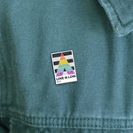 LGBT Ally Pride enamel pin, gold plating