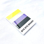 Non-Binary Pride enamel pin, glitter