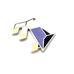 Non-Bunnary Pride enamel pin, hard enamel