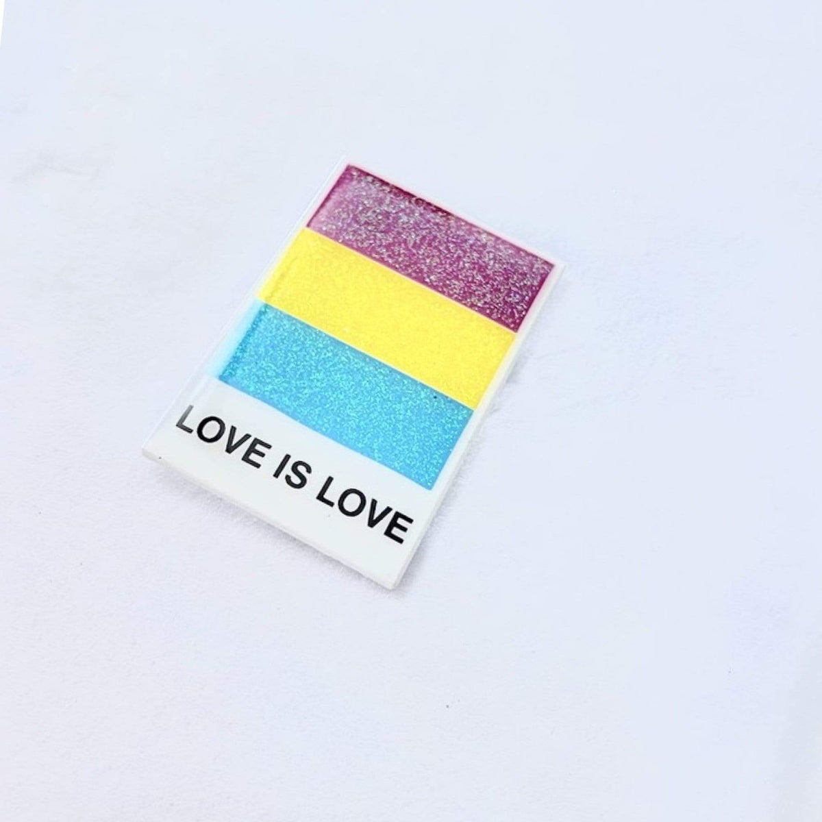 Pansexual Pride enamel pin, hard enamel