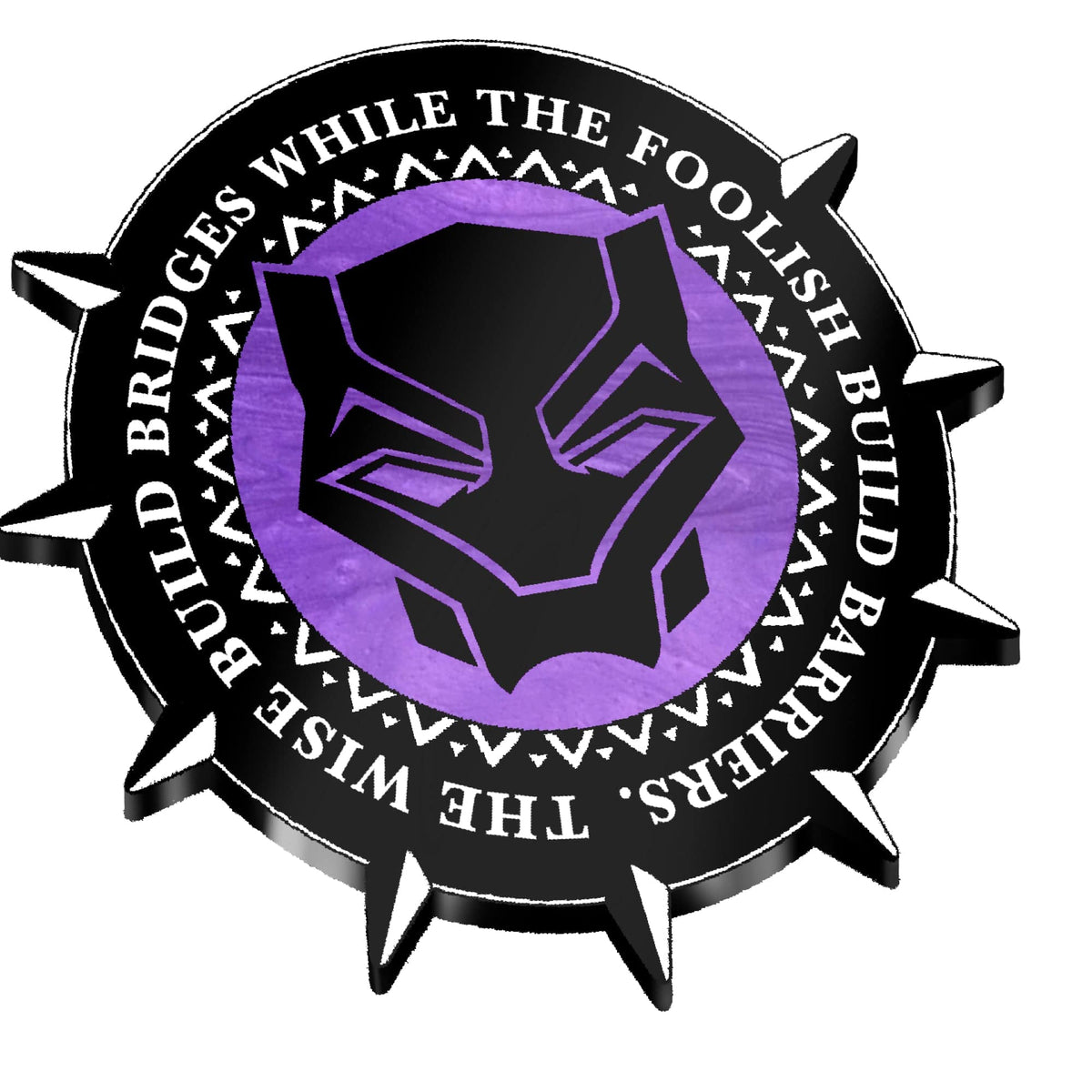 Panther Hero enamel pin by Pinbuds