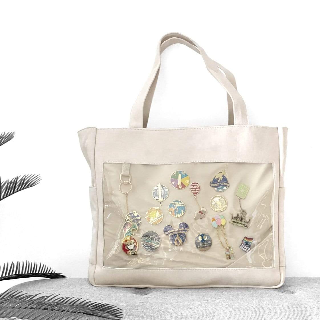 pinbuds Pin ITA Tote Bag (beige cotton)