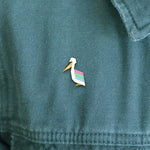 Polycan Pride enamel pin, designed in Sydney