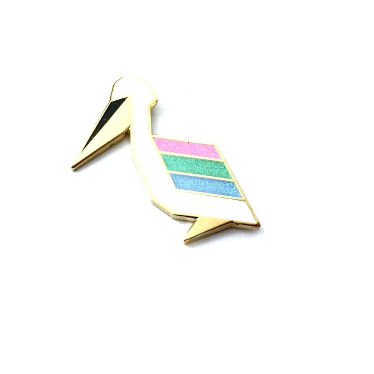 Polycan Pride enamel pin, designed in Sydney