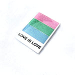 Polysexual Pride enamel pin, hard enamel